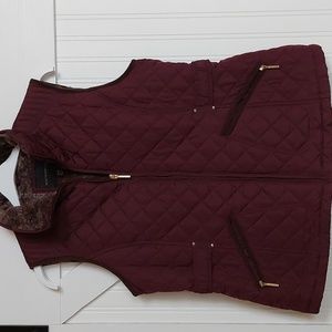 Fur Lined Weatherproof Zip Vest